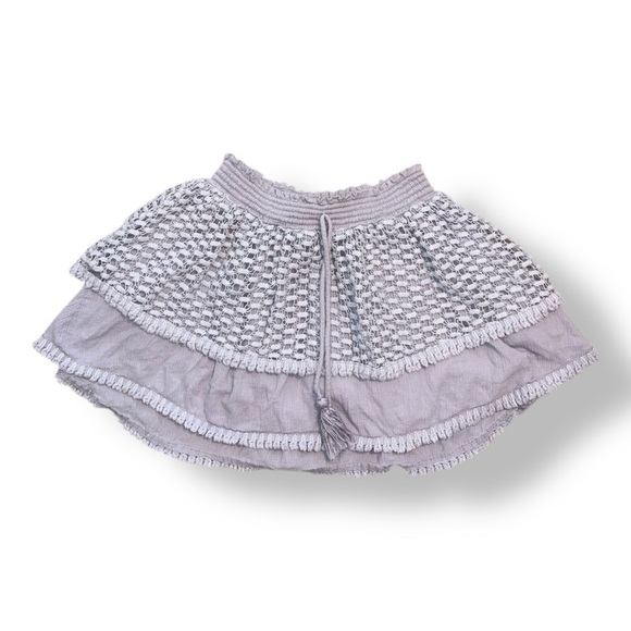 White Cabana Layered Lavender Eyelet Skirt - Picture 2 of 14